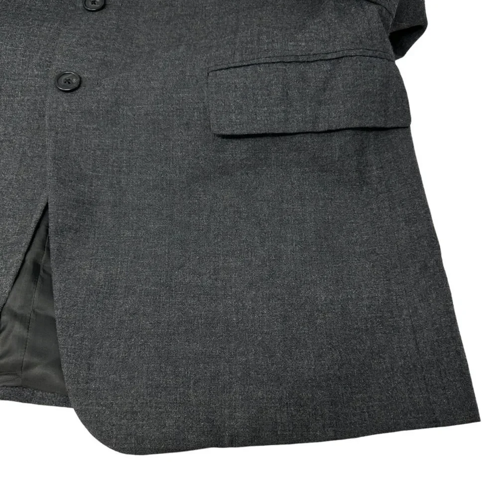 CORNELIANI Dark Grey Sport Coat Wool Cashmere‎ Blazer Jacket Family Britches 52